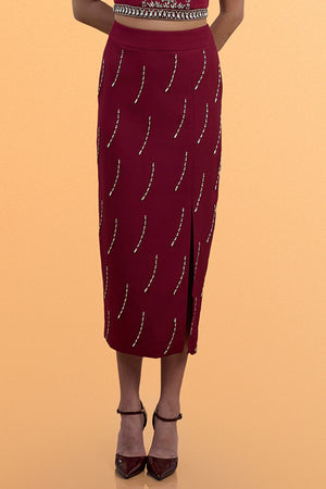 ASHAALIA Midi Skirt