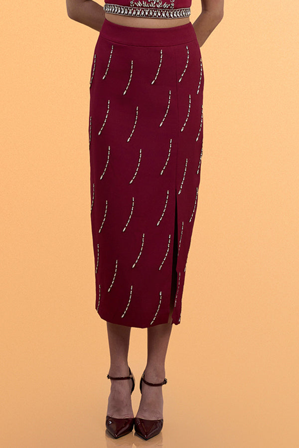 ASHAALIA Midi Skirt