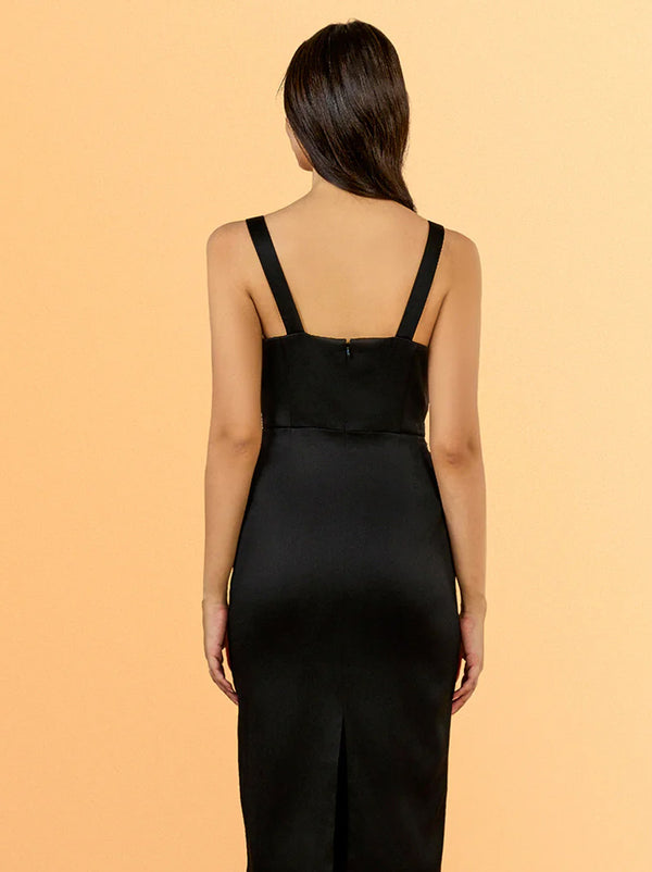Nargis Beaded Bustier Dress Long