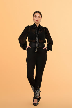 Sitara PussyBow Blouse