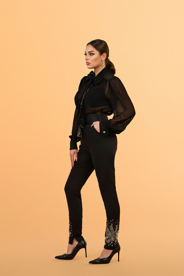 Sitara PussyBow Blouse