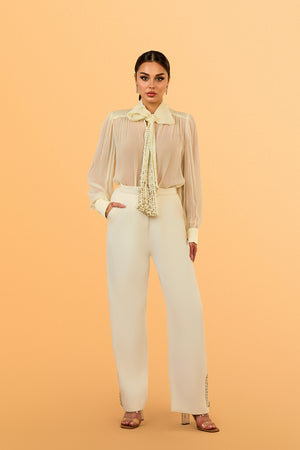 Sitara PussyBow Blouse