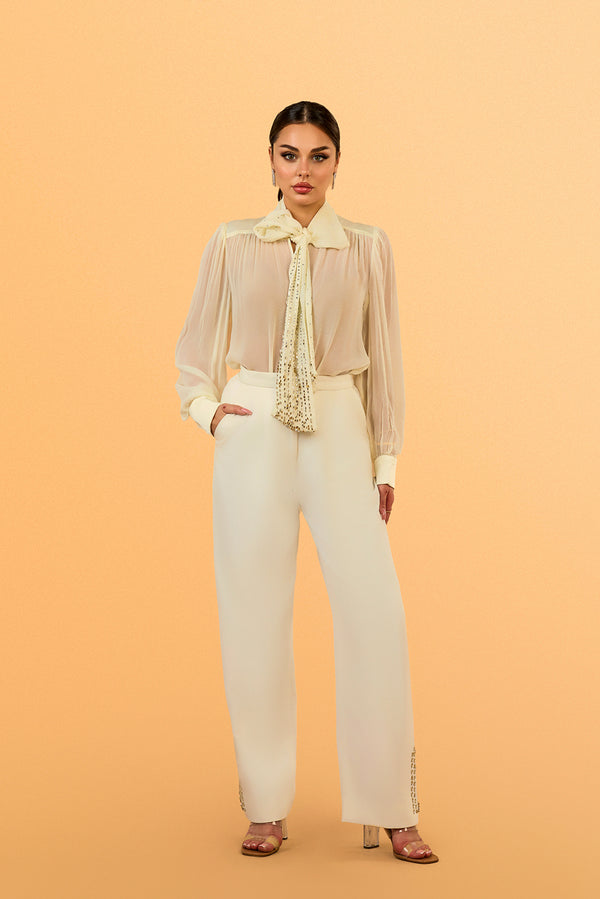 Sitara PussyBow Blouse