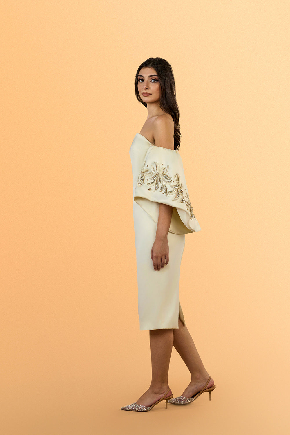 Nargis Tulip Sleeve Dress Short