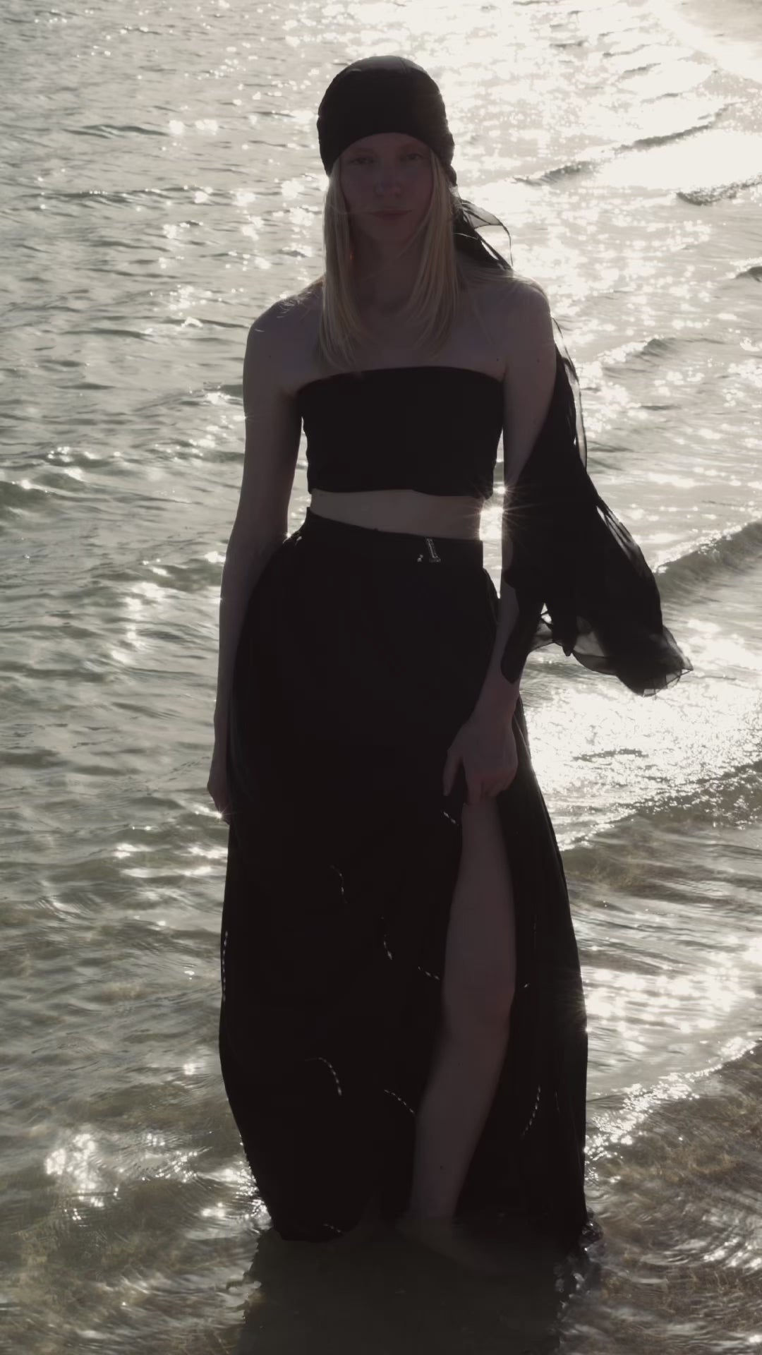 Hand-Beaded Sitara Maxi Skirt | ASHAALIA